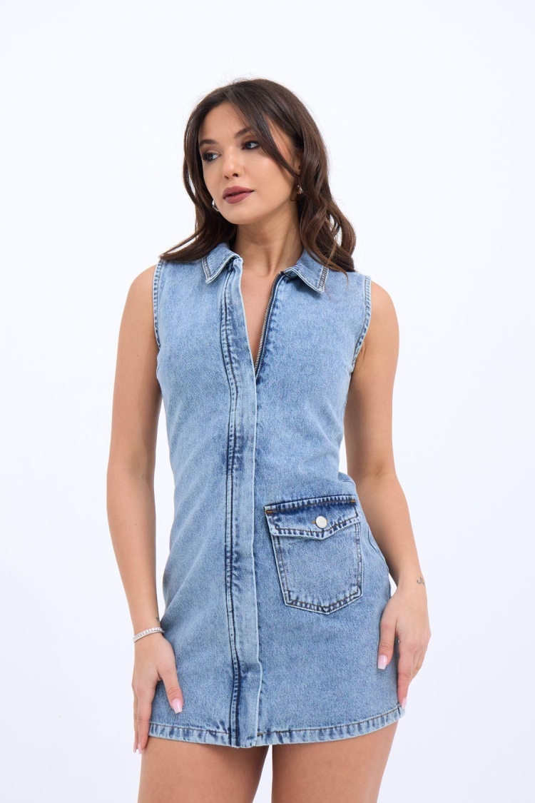 Denim Vest - Blue