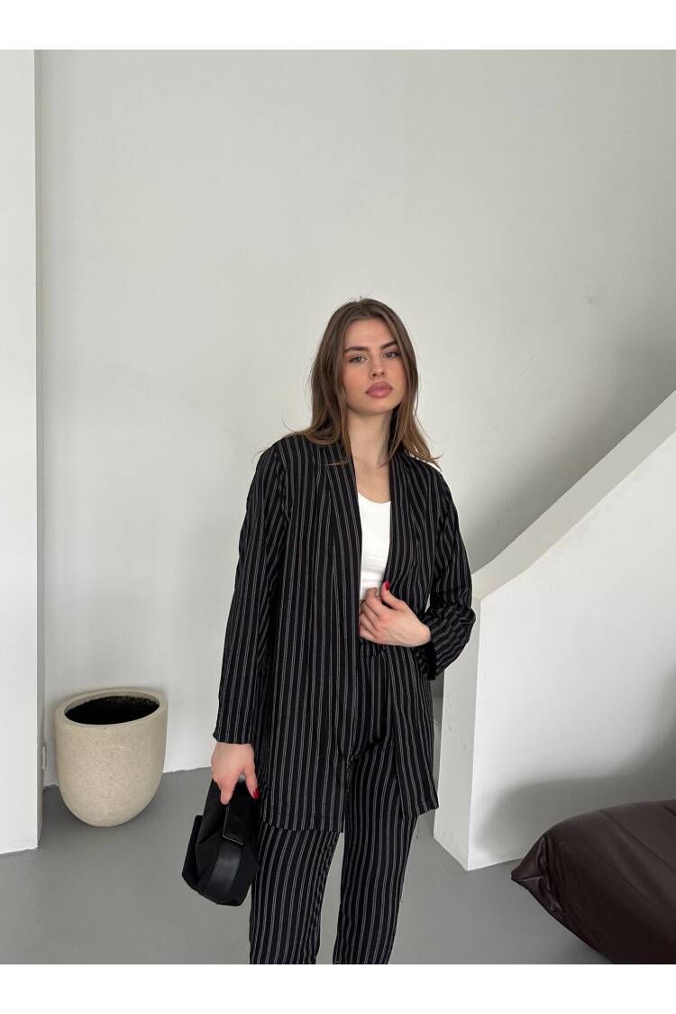 Striped Vest Suit
