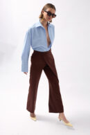 Tire Detail Asymmetric Pants - Black Fashion - Globality Store - Women Clothes Wholesale Turkey