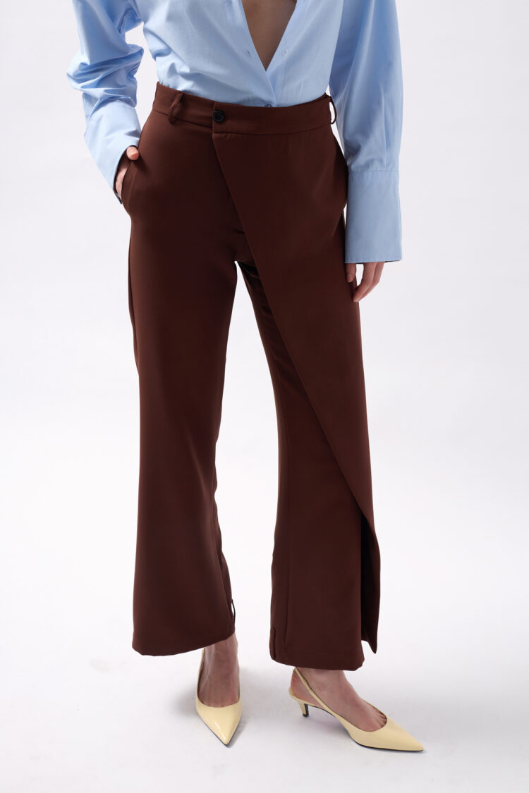 Tire Detail Asymmetric Pants