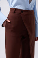 Tire Detail Asymmetric Pants - Black Fashion - Globality Store - Women Clothes Wholesale Turkey