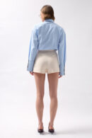 Pleated Mini Shorts Skirt - Black Fashion - Globality Store - Women Clothes Wholesale Turkey