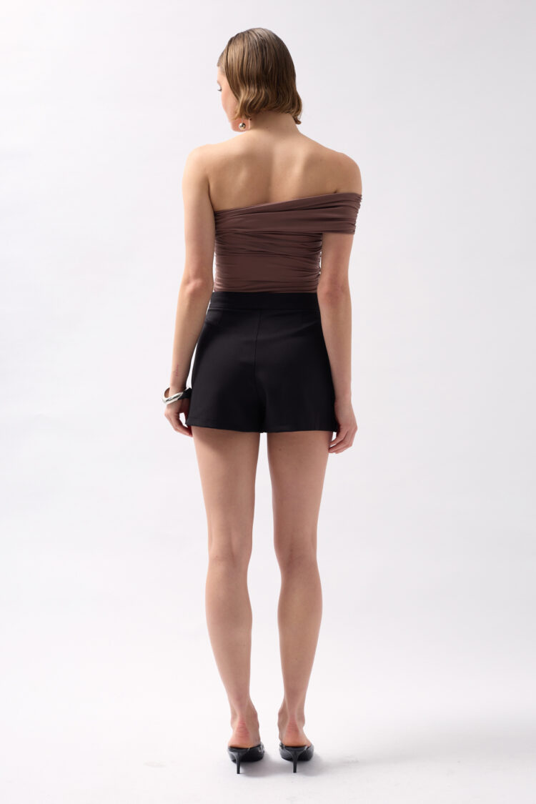 Pleated Mini Shorts Skirt
