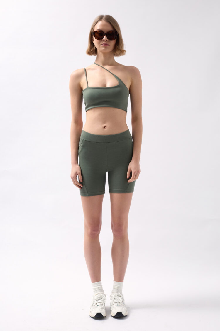 Pocket Detail Biker Shorts