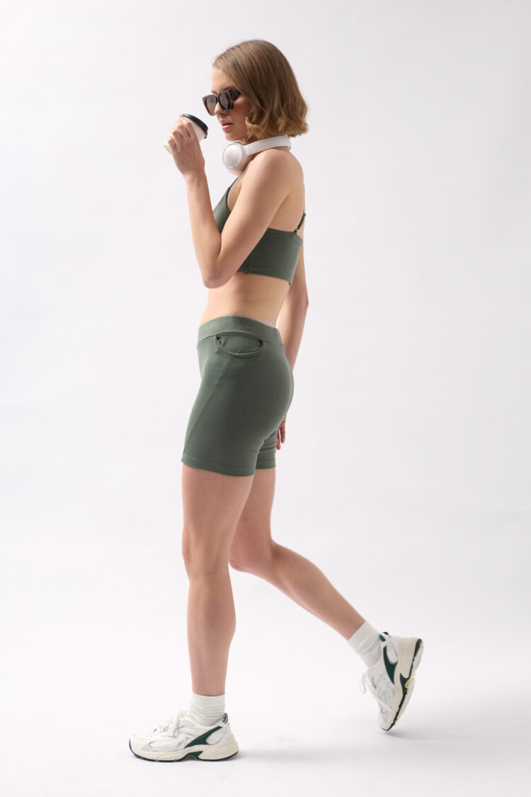 Pocket Detail Biker Shorts