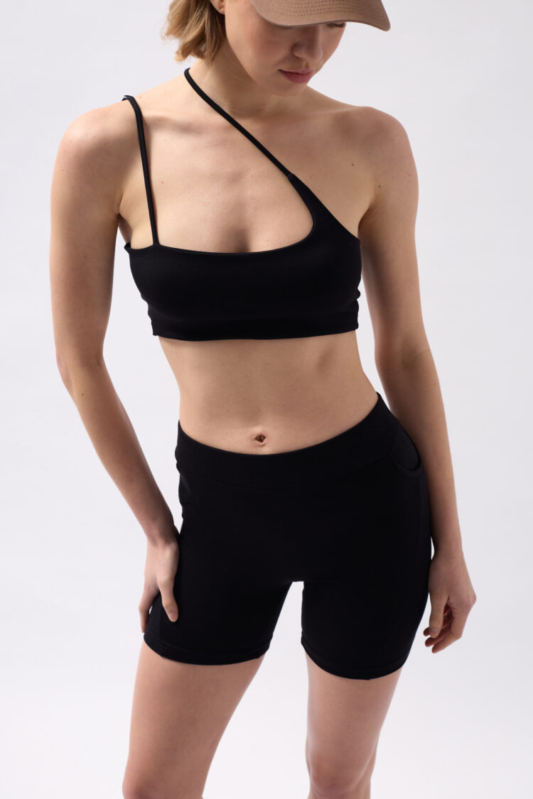 Pocket Detail Biker Shorts