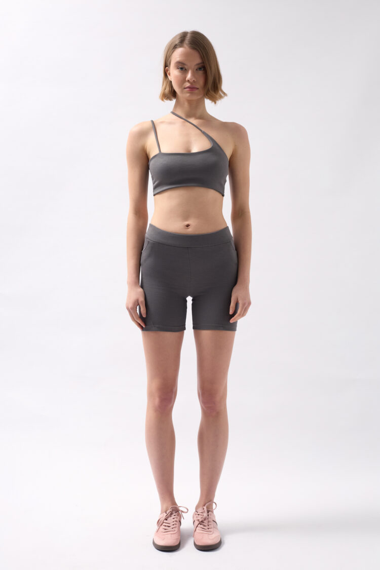Pocket Detail Biker Shorts