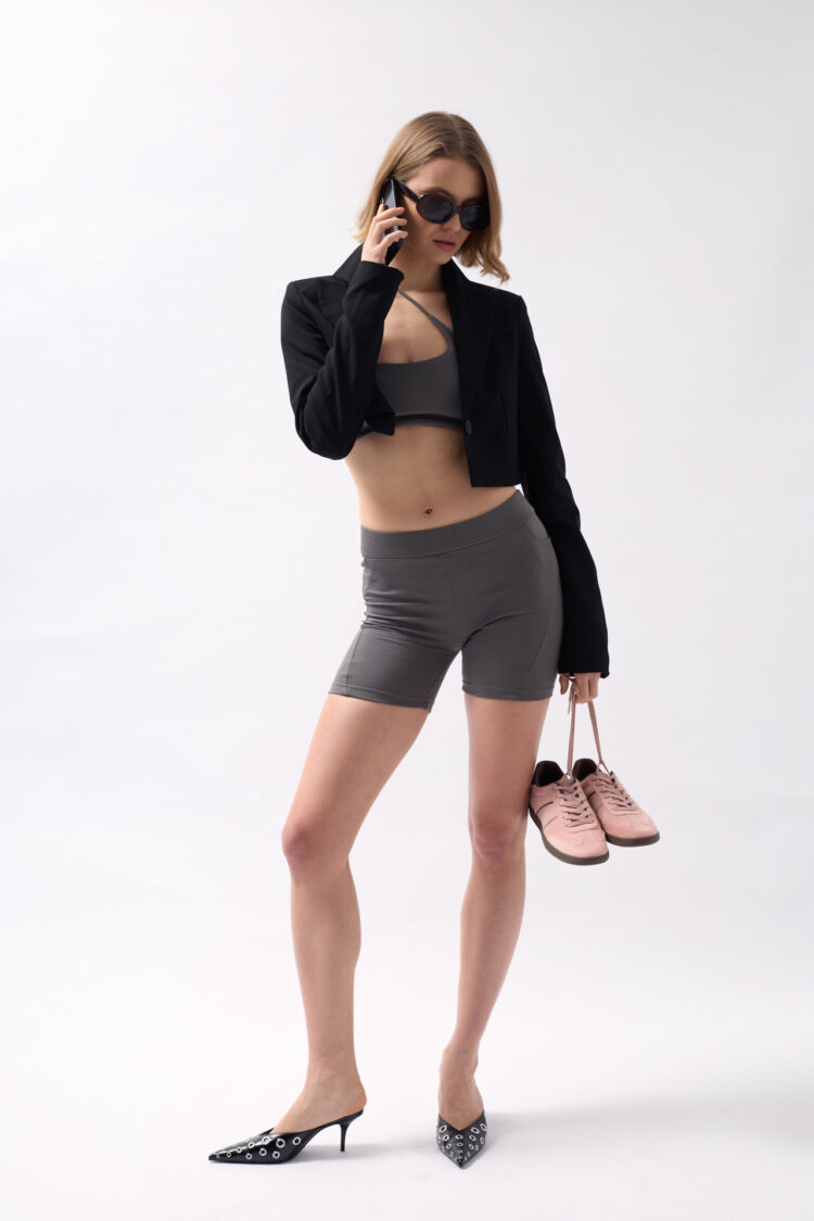 Pocket Detail Biker Shorts