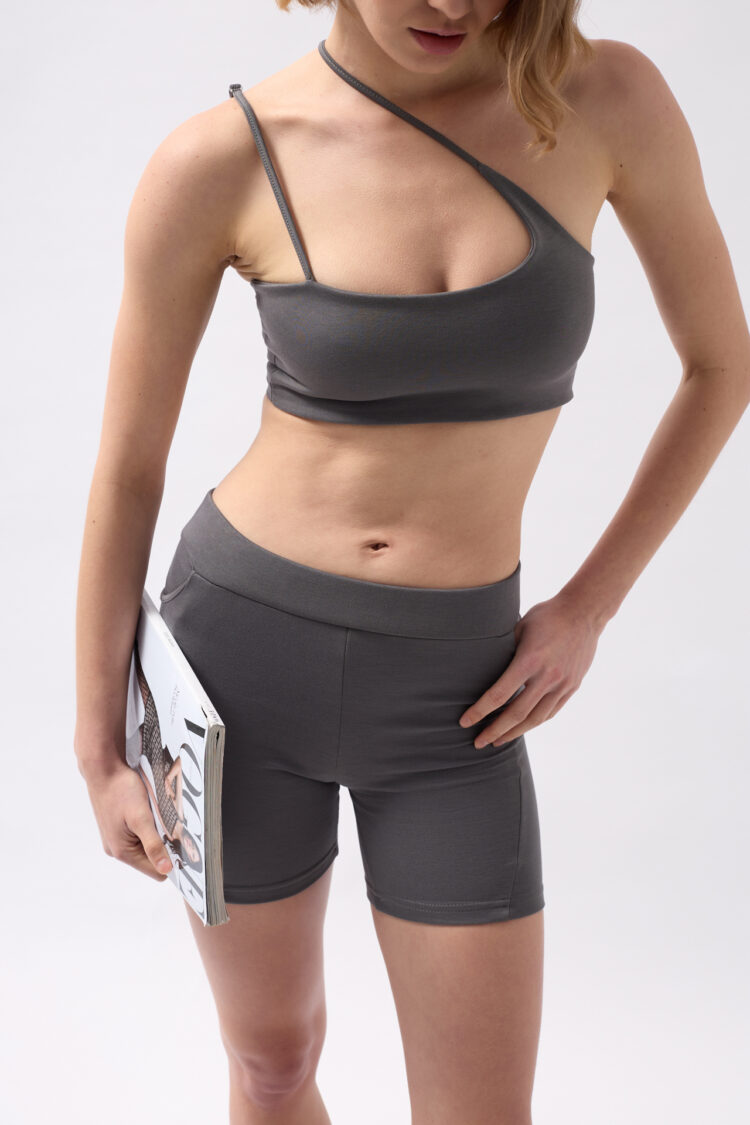 Pocket Detail Biker Shorts