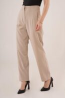Double Collar Detailed WholesalePants - Lustrin - Globality Store - Women Clothes Wholesale Turkey