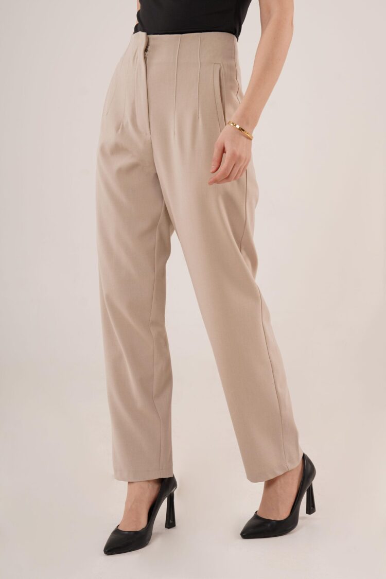 Double Collar Detailed WholesalePants - Lustrin - Globality Store - Women Clothes Wholesale Turkey
