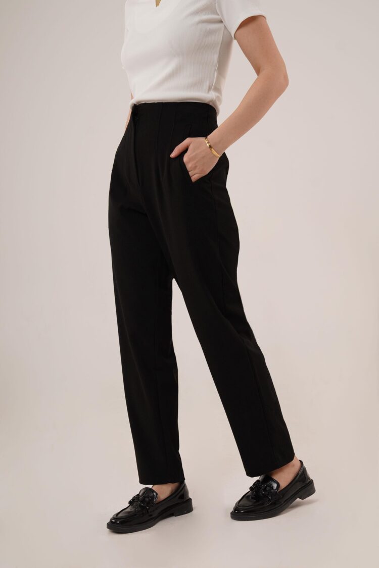 Double Collar Detailed WholesalePants - Lustrin - Globality Store - Women Clothes Wholesale Turkey