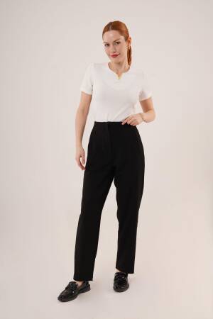 Double Collar Detailed WholesalePants - Lustrin - Globality Store - Women Clothes Wholesale Turkey