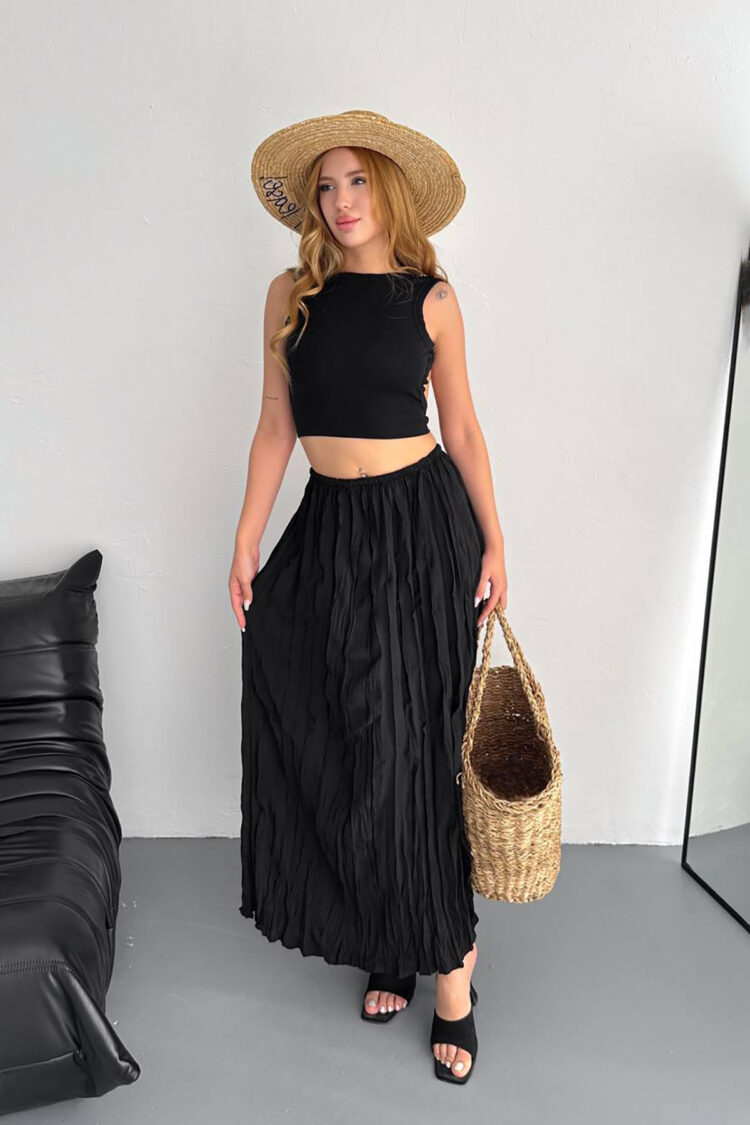High Waist Ruffle Skirt