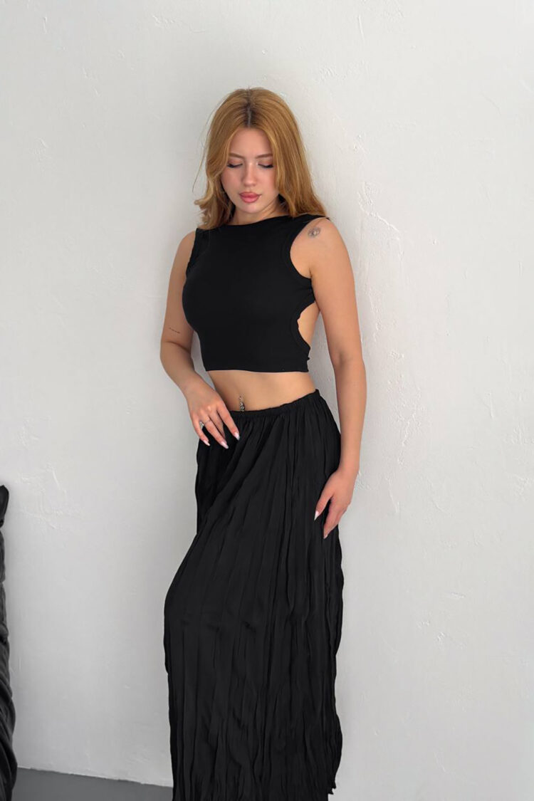 High Waist Ruffle Skirt