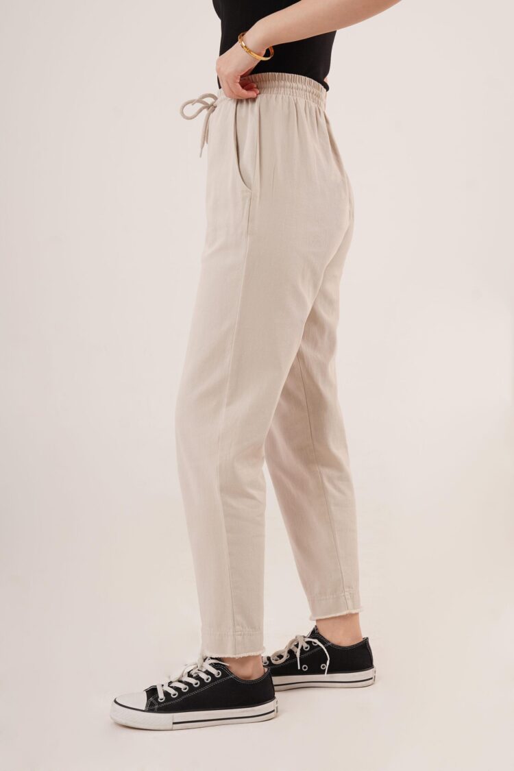 WholesalePants With Pockets Tie Waist Leg Detail