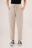 WholesalePants With Pockets Tie Waist Leg Detail - Lustrin - Globality Store - Women Clothes Wholesale Turkey