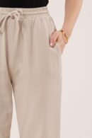 WholesalePants With Pockets Tie Waist Leg Detail - Lustrin - Globality Store - Women Clothes Wholesale Turkey