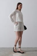 Elastic Waist Tassel Shorts - - Reyon - Globality Store - Women Clothes Wholesale Turkey