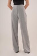 WholesaleFabric Pants With Loose Leg Side Zipper - Lustrin - Globality Store - Women Clothes Wholesale Turkey