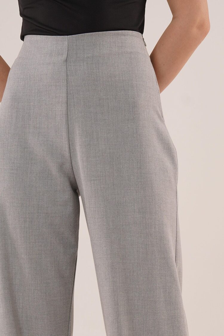 WholesaleFabric Pants With Loose Leg Side Zipper