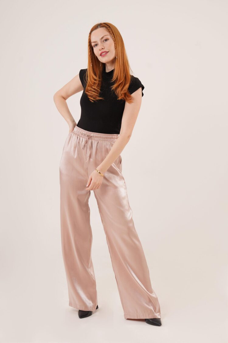 Loose Leg Wholesale Pants With Bright Look Pockets - Lustrin - Globality Store - Women Clothes Wholesale Turkey