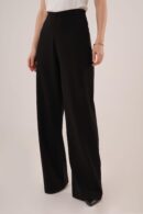 WholesaleFabric Pants With Loose Leg Side Zipper - Lustrin - Globality Store - Women Clothes Wholesale Turkey