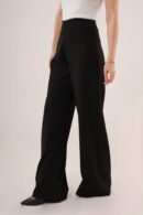 WholesaleFabric Pants With Loose Leg Side Zipper - Lustrin - Globality Store - Women Clothes Wholesale Turkey