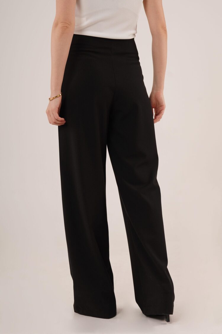 WholesaleFabric Pants With Loose Leg Side Zipper