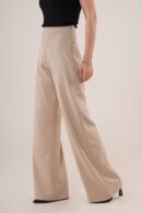 WholesaleFabric Pants With Loose Leg Side Zipper - Lustrin - Globality Store - Women Clothes Wholesale Turkey