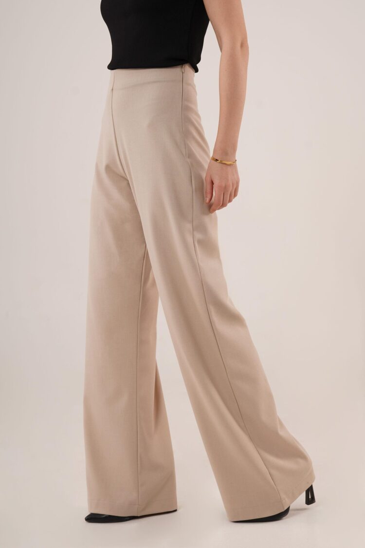 WholesaleFabric Pants With Loose Leg Side Zipper