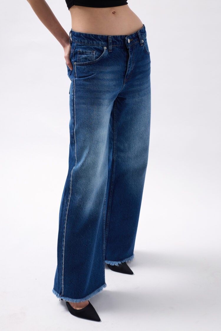 Stone Stripe Detailed Jean