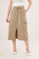 Front Slit Pocket Detailed WholesaleSkirt - Lustrin - Globality Store - Women Clothes Wholesale Turkey