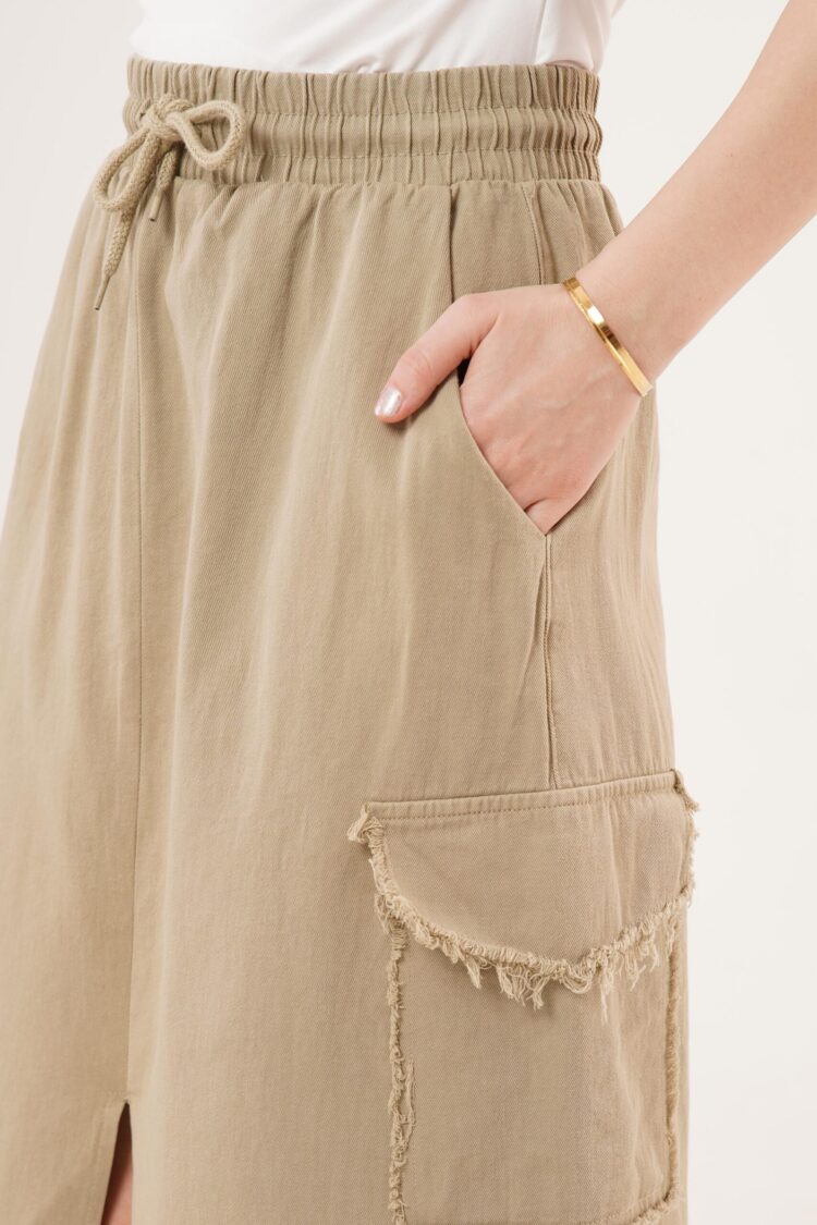 Front Slit Pocket Detailed WholesaleSkirt