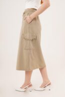 Front Slit Pocket Detailed WholesaleSkirt - Lustrin - Globality Store - Women Clothes Wholesale Turkey