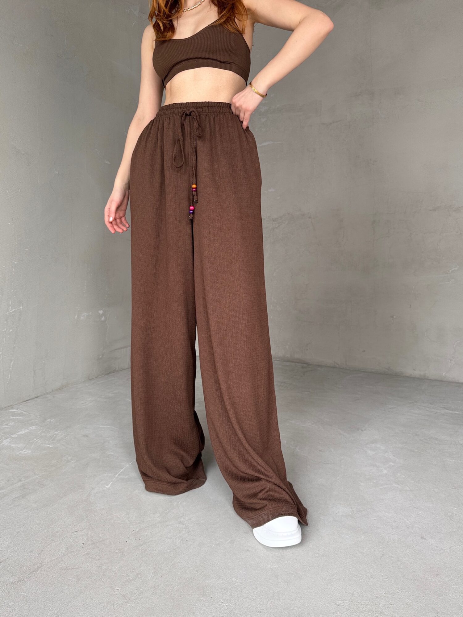 Soft Fabric Palazzo Pants - CAPPITONE - Globality Store - Women Clothes Wholesale Turkey