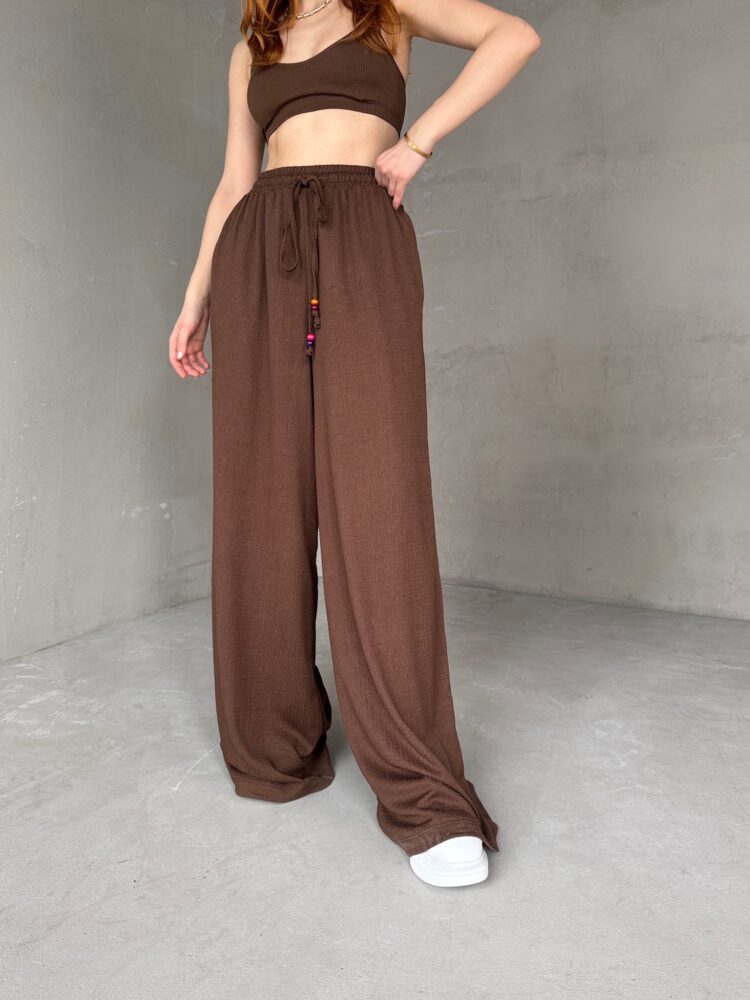 Soft Fabric Palazzo Pants - CAPPITONE - Globality Store - Women Clothes Wholesale Turkey