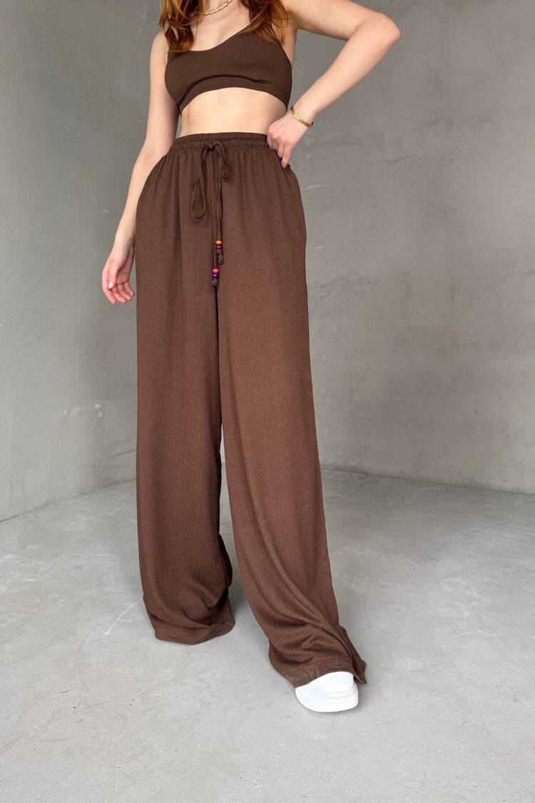 Soft Fabric Palazzo Pants - CAPPITONE - Globality Store - Women Clothes Wholesale Turkey
