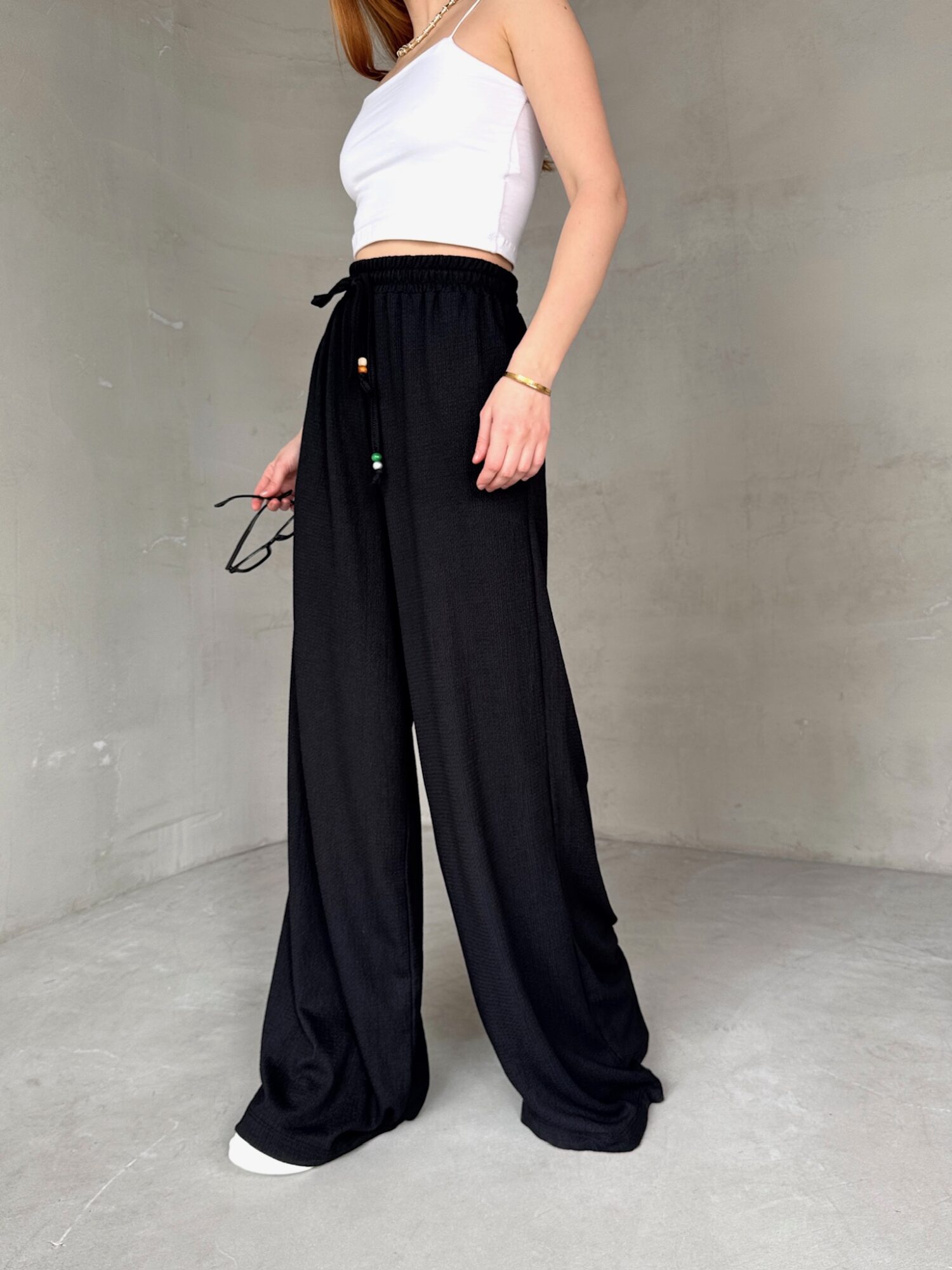 Soft Fabric Palazzo Pants - CAPPITONE - Globality Store - Women Clothes Wholesale Turkey