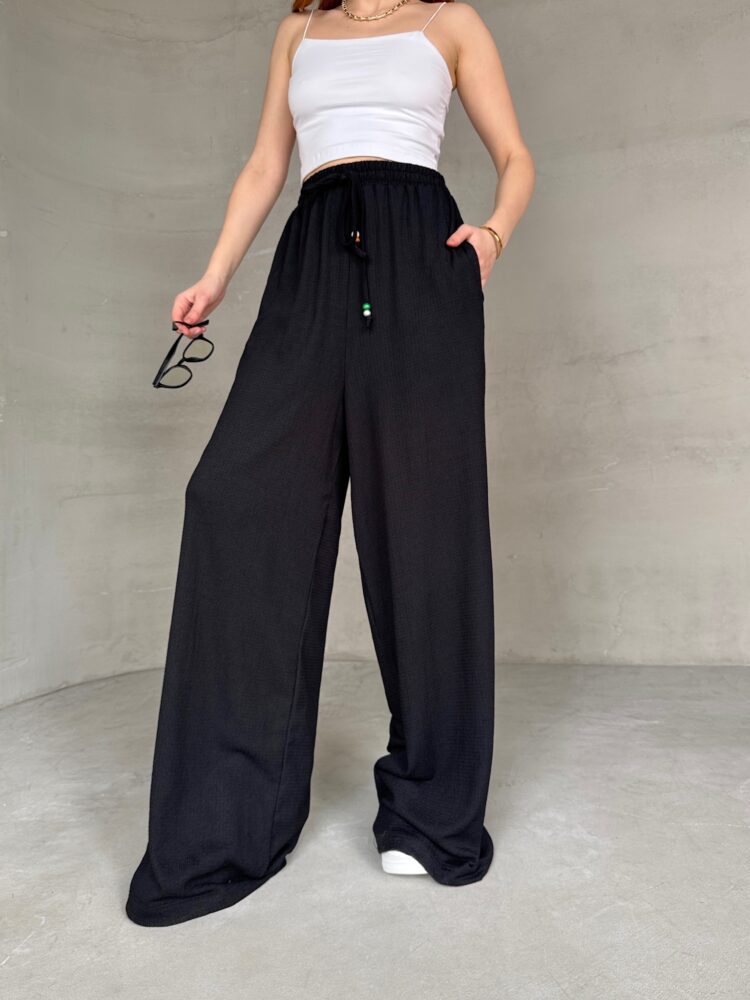 Soft Fabric Palazzo Pants - CAPPITONE - Globality Store - Women Clothes Wholesale Turkey