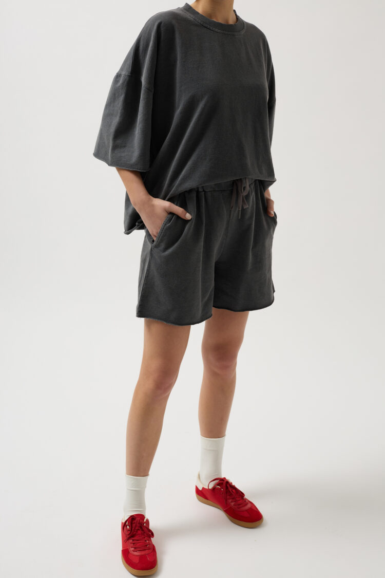Laser Cut Lace Detail Shorts