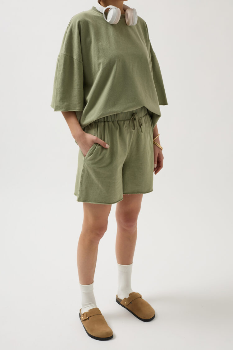 Laser Cut Lace Detail Shorts
