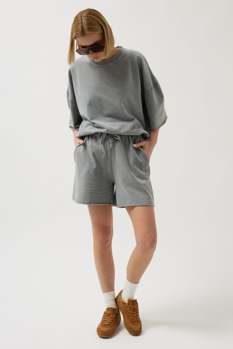 Laser Cut Lace Detail Shorts
