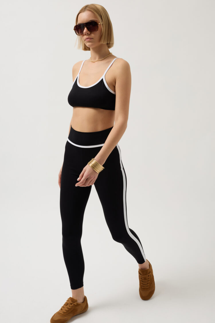 Bie Detailed High Waist Leggings - Black Fashion - Globality Store - Women Clothes Wholesale Turkey
