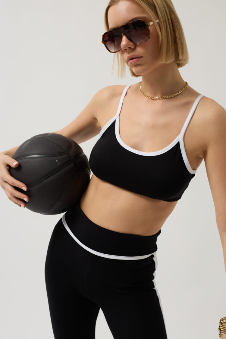 Bie Detailed High Waist Leggings