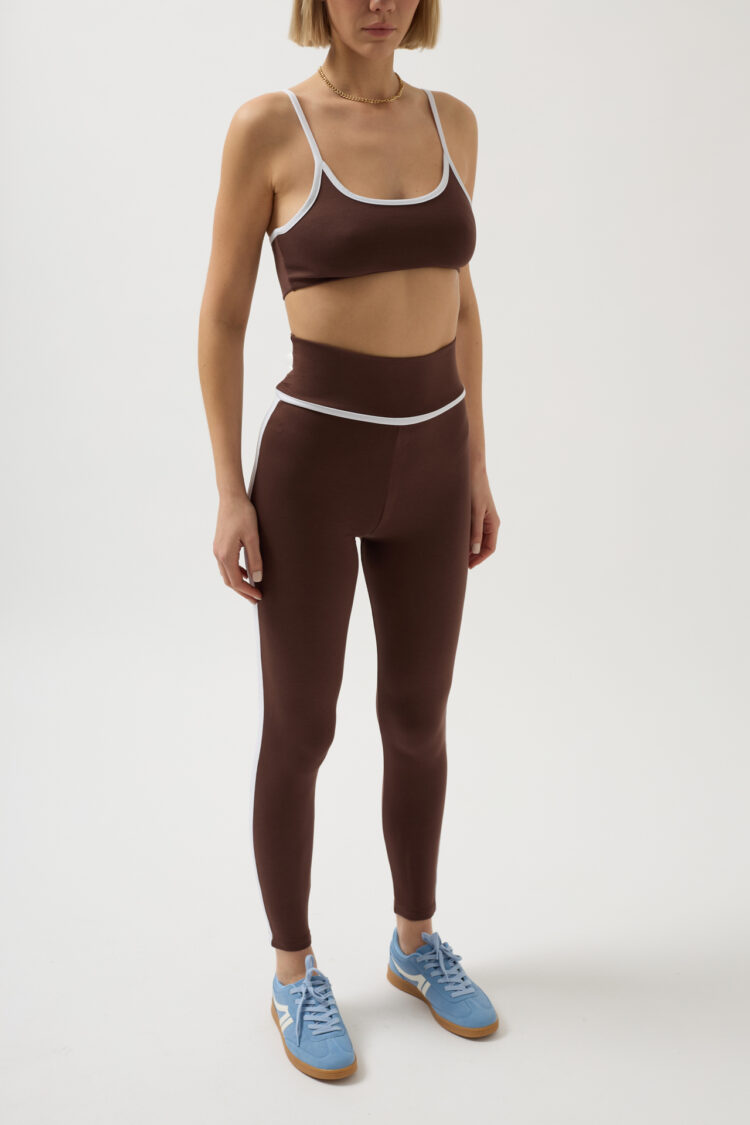 Bie Detailed High Waist Leggings
