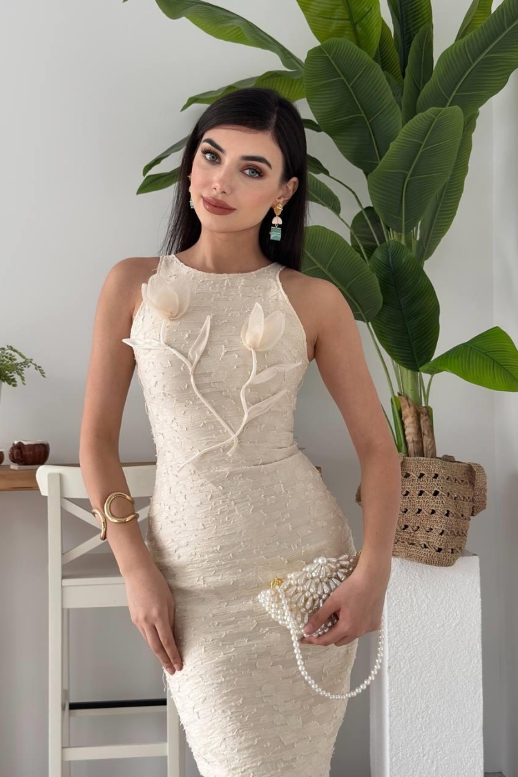 Lers Floral Detailed Dress