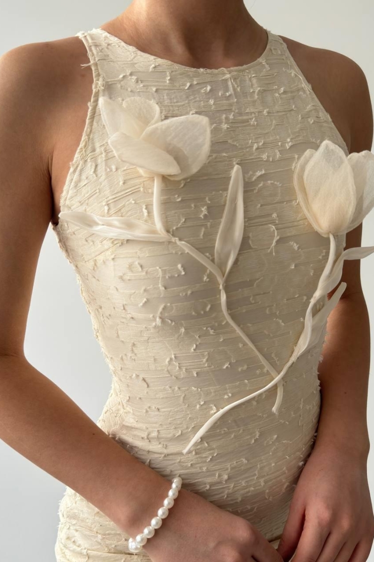 Lers Floral Detailed Dress