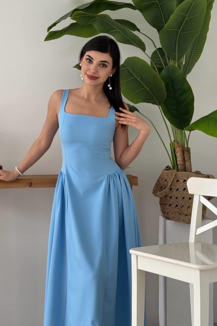 Heldi Pleated Dress - Etika - Globality Store - Women Clothes Wholesale Turkey