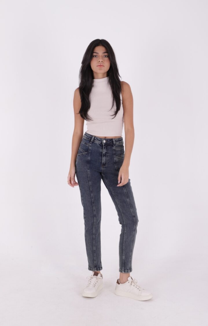 Stitched Leg Jeans With Front Piece - XLove - Globality Store - Women Clothes Wholesale Turkey